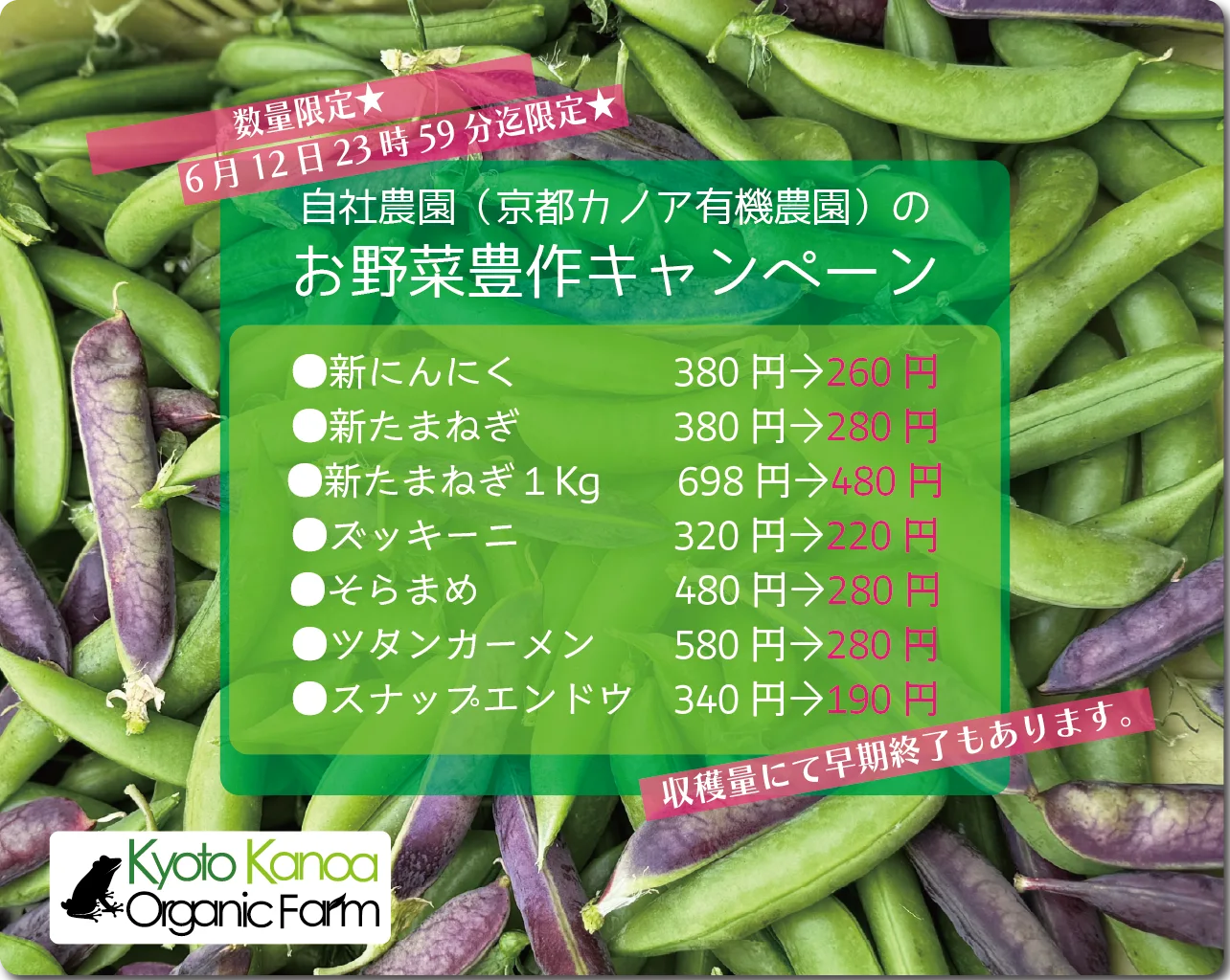 豊作キャンペーン！